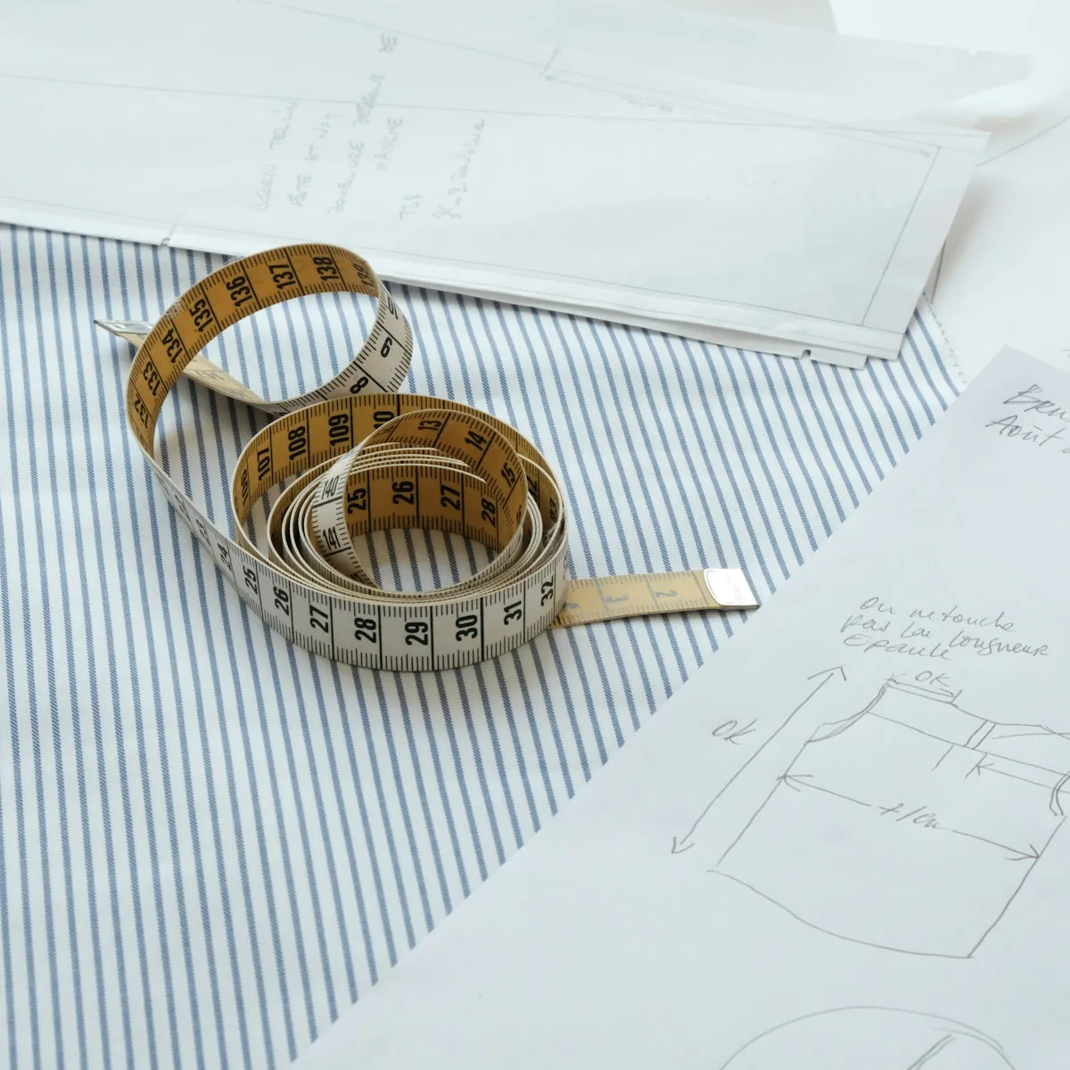 gold and silver bracelet on white paper