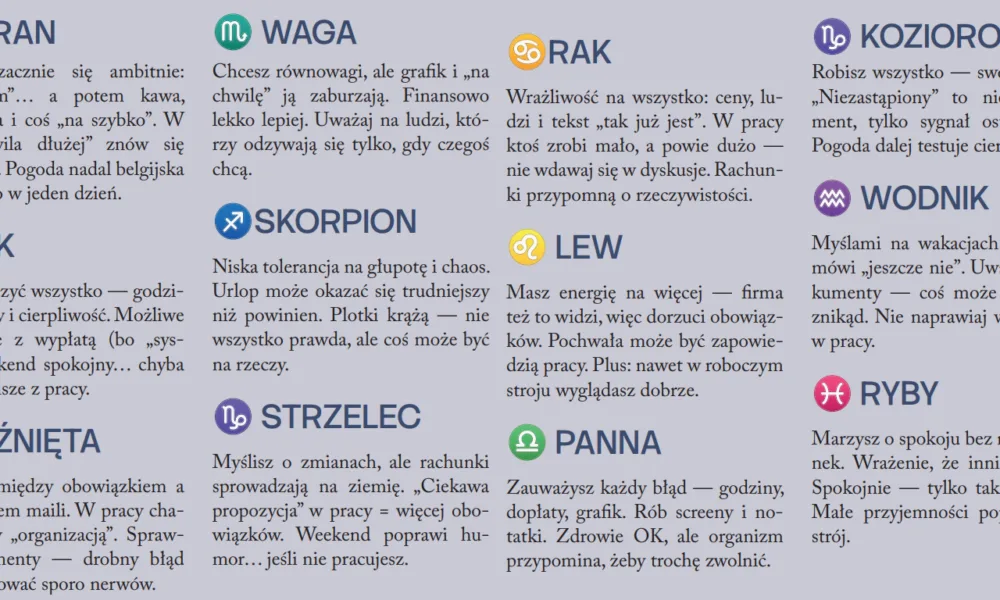 Horoskop Emigranta z przymrużeniem oka – kwiecień 2026