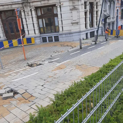 Awaria wodociągowa na Schaerbeek powoduje utrudnienia w ruchu
