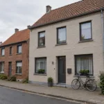 Niewielki dom w spokojnej flamandzkiej wsi
