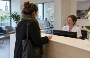 Wizualizacja recepcji gabinetu dentystycznego