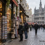 Wizualizacja sklepów przy Grand-Place w Brukseli