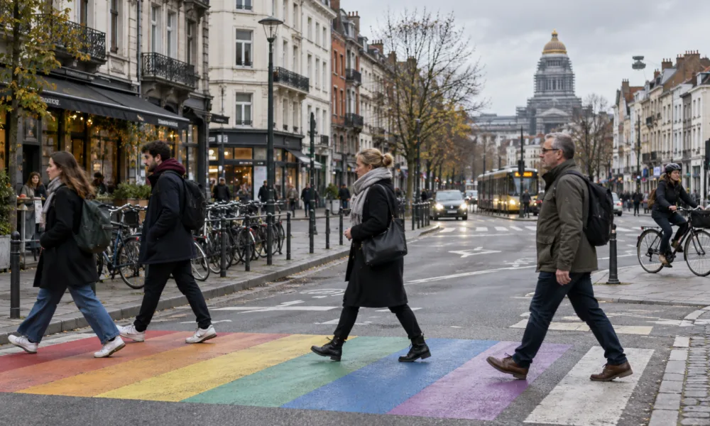 Wizualizacja symboli solidarności z osobami LGBT