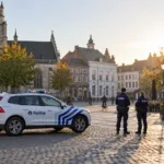Wizualizacja policji na ulicy Aalst