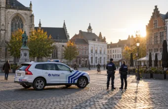 Wizualizacja policji na ulicy Aalst