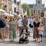 Wizualizacja pochodu olbrzymów w Borgerhout