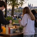 Młodzież wybierająca napoje bezalkoholowe