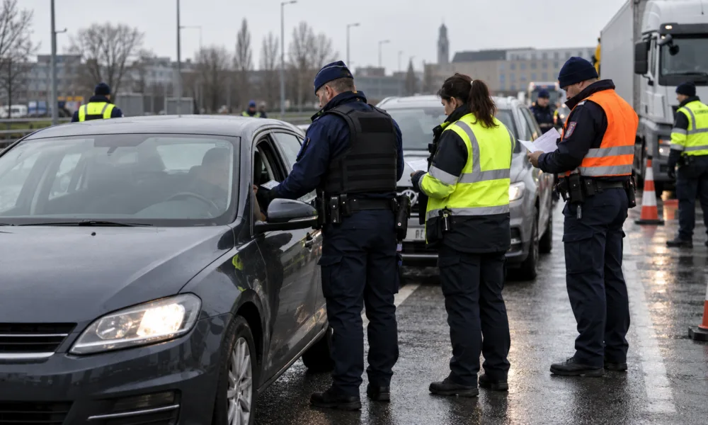 Wspólna kontrola drogowa służb w Belgii