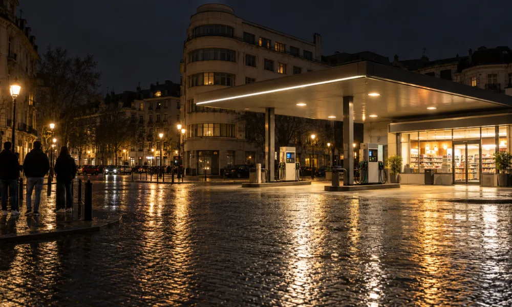 Sklep na stacji benzynowej przy place Flagey znów otwarty po północy – gmina Ixelles grozi zamknięciem, jeśli klienci będą palić przy dystrybutorach