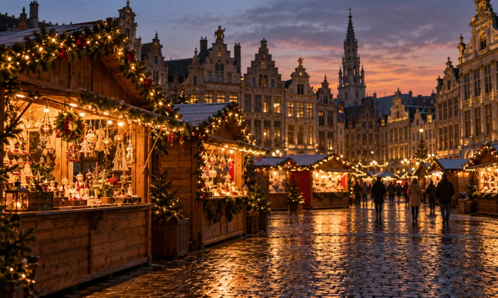 Jarmark Plaisirs d’Hiver w Brukseli od 27 listopada 2026 r. do 3 stycznia 2027 r. – 238 domków na jarmarku bożonarodzeniowym
