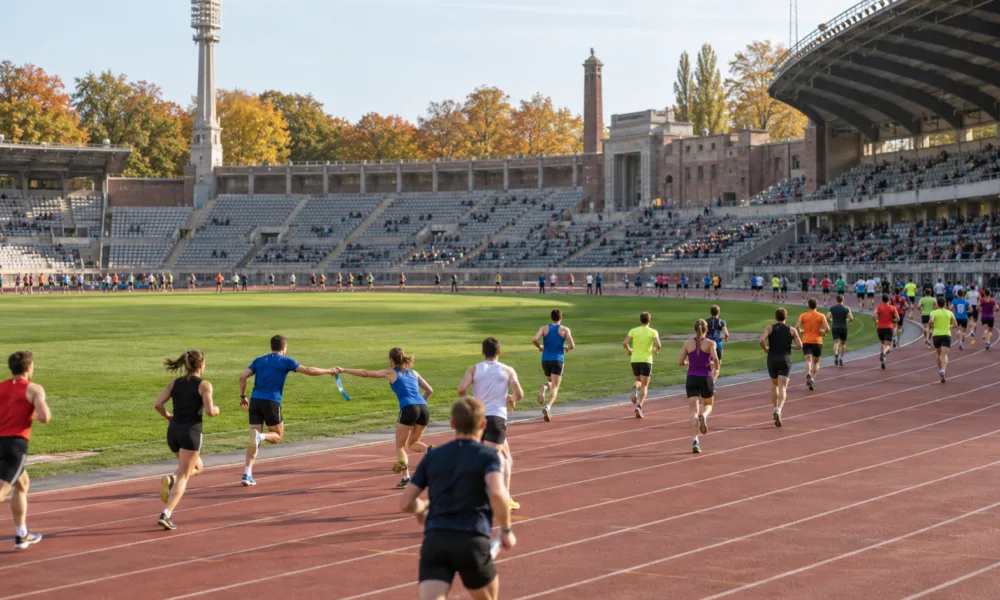 Brussels Ekiden w sobotę 17 października – około 6 000 biegaczy w maratońskiej sztafecie na Stade Roi Baudouin, rano bieg dla dzieci