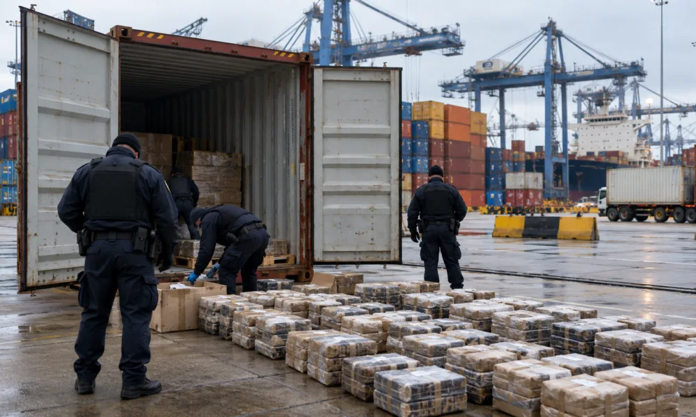1 450 kg kokainy dla portu w Antwerpii przechwycone na Jamajce – przemytnicy szukają nowych tras, ONZ i kraje UE rozmawiają w Brukseli