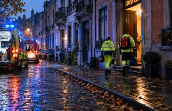 Kobieta w ciąży i dziecko zatrute tlenkiem węgla w Saint-Gilles – strażacy ostrzegają przed ogrzewaniem mieszkania koszem ogniowym