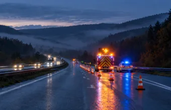 Młody mężczyzna zginął potrącony przez samochód na drodze N5 w Couvin – próbował przejść przez jezdnię przy węźle Brûly-de-Couvin