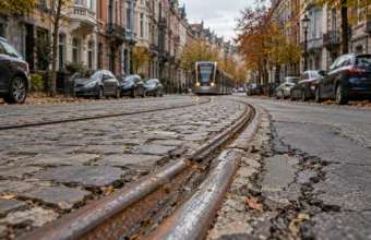 Wymiana torów tramwajowych na rue Rogier w Schaerbeek w latach 2027-2028 – utrudnienia na liniach STIB 25 i 62, zniknie 16 miejsc parkingowych