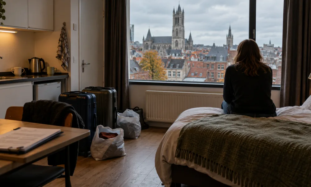 Kryzys mieszkaniowy w Gandawie – osoby na dochodzie integracyjnym wynajmują na dłużej domki wakacyjne i Airbnb, żeby nie trafić na ulicę