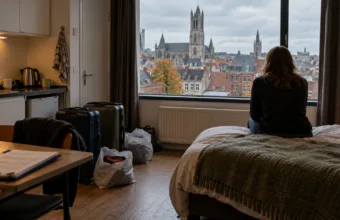 Kryzys mieszkaniowy w Gandawie – osoby na dochodzie integracyjnym wynajmują na dłużej domki wakacyjne i Airbnb, żeby nie trafić na ulicę