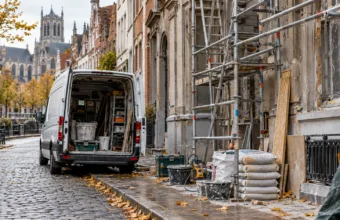 Karta parkingowa dla firm budowlanych w Gandawie od stycznia 2027 r. – znikną znaki, przy których fachowcy parkowali za darmo