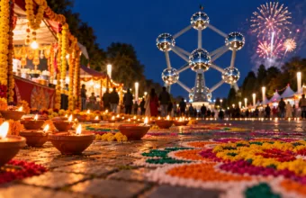 Brussels Diwali Festival pod Atomium w sobotę i niedzielę 24-25 października – indyjskie święto świateł z fajerwerkami o godz. 21.00, bilet 12 euro online