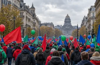 Kolejna manifestacja krajowa w Brukseli w poniedziałek 23 listopada – trzy związki zawodowe razem przeciw oszczędnościom rządu