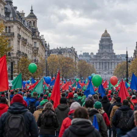 Kolejna manifestacja krajowa w Brukseli w poniedziałek 23 listopada – trzy związki zawodowe razem przeciw oszczędnościom rządu