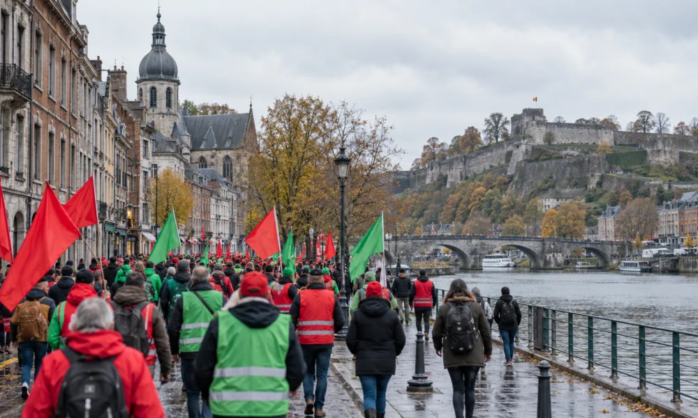 Pracownicy gmin, CPAS i prowincji wyjdą na ulice Namur w środę 18 listopada – związki protestują przeciw oszczędnościom rządu walońskiego, „budżet mrozi krew w żyłach”