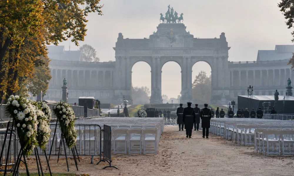 Piątek 16 października w Brukseli: hołd dla zabitego policjanta o godz. 11.00 w parku Cinquantenaire i drugi dzień szczytu UE – policja zapowiada utrudnienia w ruchu