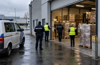 Wielka kontrola nielegalnych warsztatów w Mouscron – pięć lokali opieczętowanych, zajęto 17 palet perfum i zegarków, które mogą być podróbkami