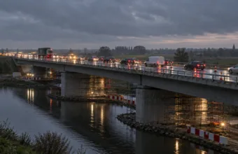 Naprawa uszkodzonego mostu na E19 w Mechelen od poniedziałku 2 listopada – od 4 do 14 grudnia tylko dwa pasy w stronę Brukseli