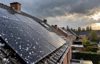 Grad i sztorm a panele słoneczne na dachu – jak sprawdzić instalację po burzy i kto płaci za szkody