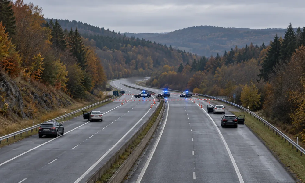 Autostrada E25 zamknięta w obu kierunkach na wysokości Sprimont – kierowca miał twierdzić, że ma broń i materiały wybuchowe