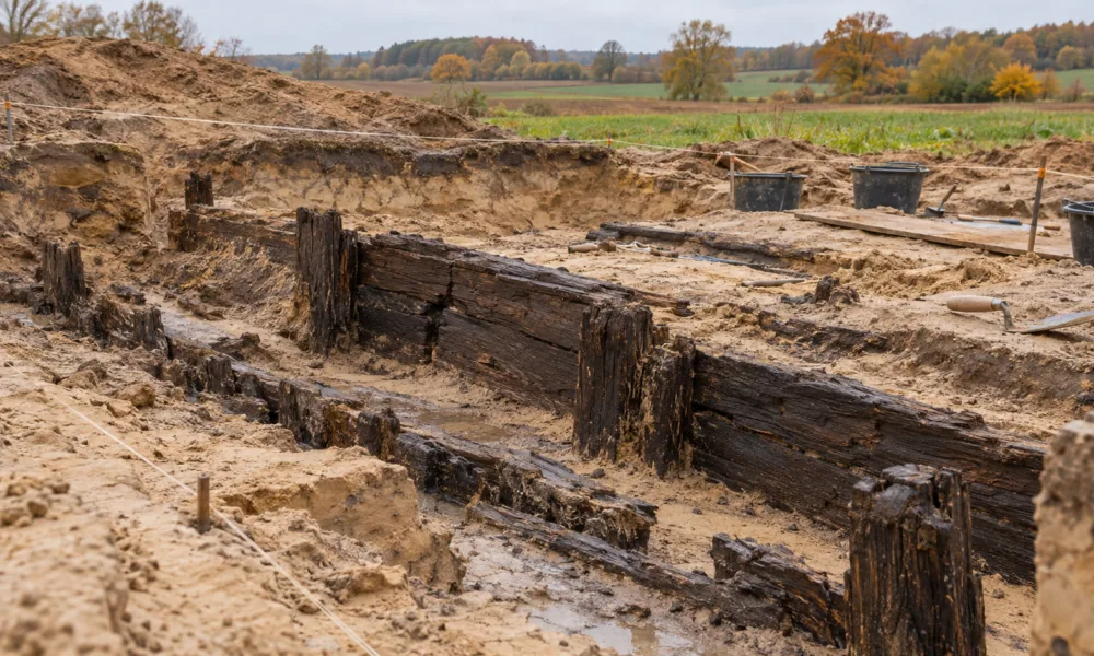 Rzymskie drewniane konstrukcje sprzed blisko 2000 lat odkryte w Tongeren – mogły być częścią akweduktu