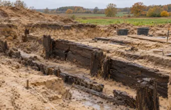 Rzymskie drewniane konstrukcje sprzed blisko 2000 lat odkryte w Tongeren – mogły być częścią akweduktu