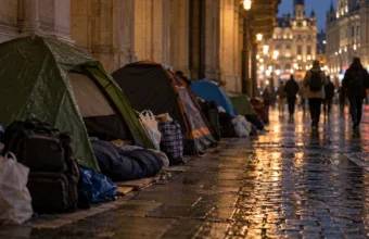 Petycja przeciw likwidacji miejsc w noclegowni dla migrantów w Brukseli – ponad 7 900 podpisów trafiło do minister Van Bossuyt