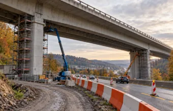 Wiadukt Lambermont pod Verviers – od czwartku 15 października nowa faza prac, limit 50 km/h i zamknięty zjazd nr 4