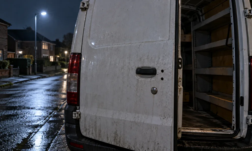 Złodzieje włamują się do furgonetek fachowców w Kempen – wiercą otwór przy zamku i kradną narzędzia, policja ma już 17 zgłoszeń