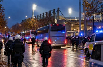 Mecz podwyższonego ryzyka w Brugii w środę 21 października – 1 470 kibiców RC Lens przyjedzie na Club Brugge tylko autobusami, prosto na stadion