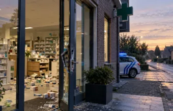 Włamanie do apteki w Kleine Spouwen – szef policji Bilzen-Hoeselt-Riemst mówi o fali włamań do aptek