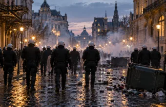 26 skarg do Komitetu P na interwencje policji podczas protestów młodzieży w Brukseli – organizacje praw człowieka krytykują użycie gazu łzawiącego