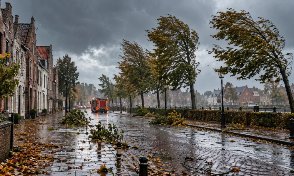 Czwartek 22 października w Belgii – co warto wiedzieć: wietrznie przed sztormem Austen, numer 1722, blokada kampusu ULB i decyzja w sprawie mistrzostw Europy 2030