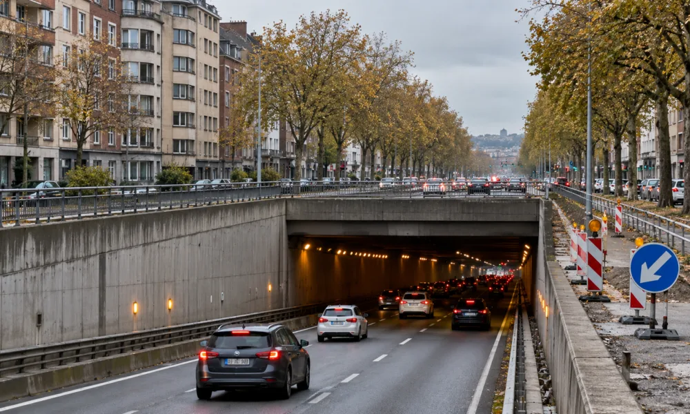 Remont tunelu Mayence na obwodnicy R9 w Charleroi od marca 2027 r. – dwa lata prac za 12 milionów euro, całkowite zamknięcia tylko nocą