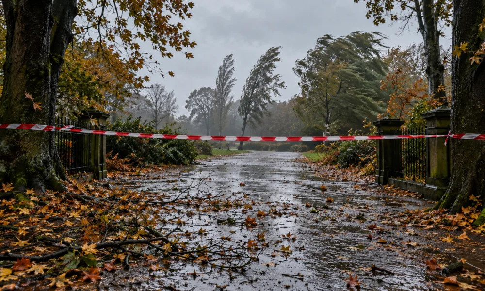 Sztorm Austen we Flandrii – Gandawa zakazuje wstępu do parków i na cmentarze od godz. 15.00 do 22.00, domeny prowincjonalne zamknięte, w Ostendzie bez wesołego miasteczka