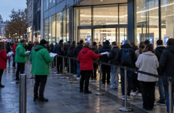 Związki zawodowe protestują przed Apple Store w Brukseli – błędy w wynagrodzeniach, opóźnione dokumenty i „dyrekcja-skrzynka pocztowa”