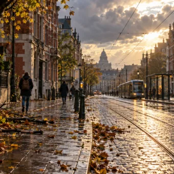 Sobota 24 października w Belgii: pogoda, komunikacja, co warto wiedzieć – po sztormie Austen deszcz wieczorem, demonstracja w Brukseli i zmiana czasu w nocy