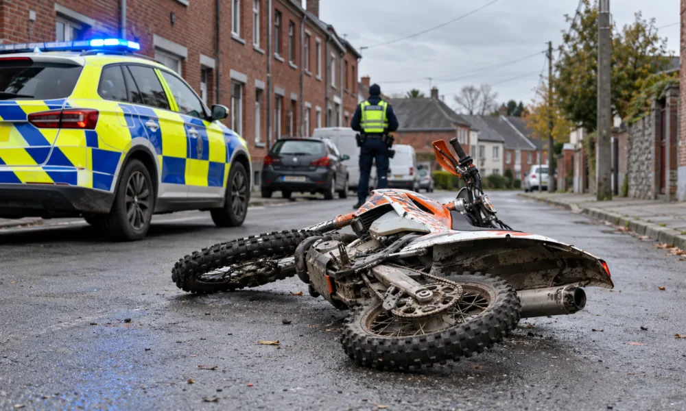 Trzy lata więzienia w zawieszeniu z dozorem dla motocyklisty z Binche – na crossie bez tablic ranił policjanta, potem pobił przechodnia