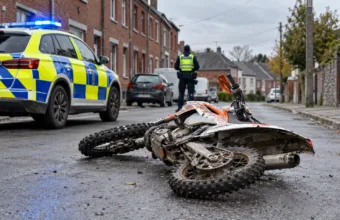 Trzy lata więzienia w zawieszeniu z dozorem dla motocyklisty z Binche – na crossie bez tablic ranił policjanta, potem pobił przechodnia