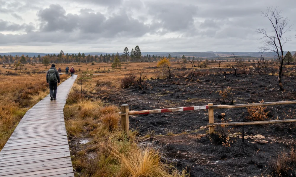 Hautes Fagnes od poniedziałku 26 października częściowo znów otwarte – wraca m.in. okolica Signal de Botrange i trasa WM18, spalony teren nadal zamknięty