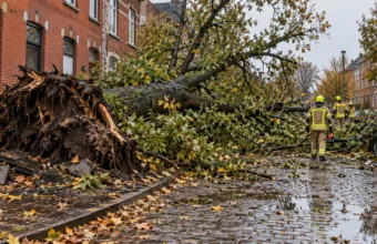 Sztorm Austen w Belgii – 121 interwencji straży pożarnej w Brukseli, około 250 w Brabancji Walońskiej, drzewo spadło na jadący samochód w Booischot