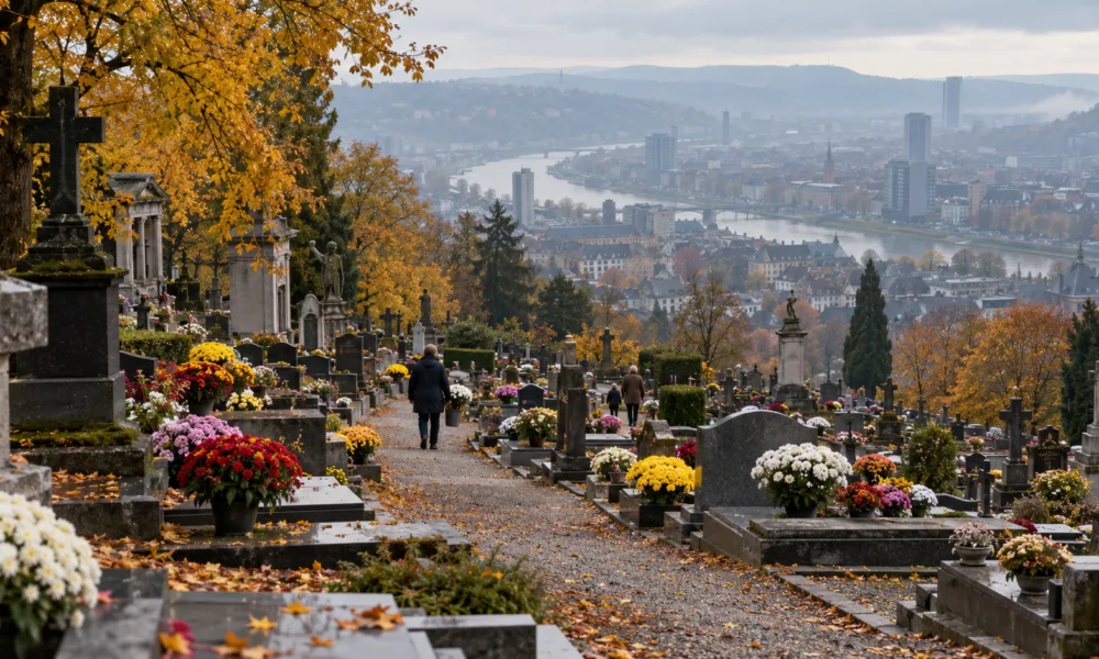 Wszystkich Świętych na cmentarzach w Liège – od poniedziałku 26 października zakaz wjazdu samochodów, darmowe busy dla seniorów, cmentarz Souverain-Wandre znów otwarty