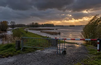 Polders van Kruibeke zamknięte od niedzieli 25 października od godz. 22.30 – niż Boelo może podnieść poziom wody w Skaldzie